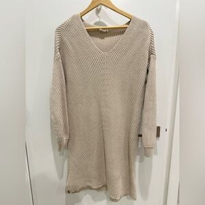 tentree Cream Knit Dress